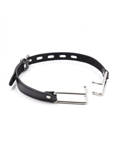 OHMAMA FETISH METAL HOOK GAG WITH PU STRAP