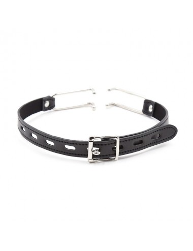 OHMAMA FETISH METAL HOOK GAG WITH PU STRAP