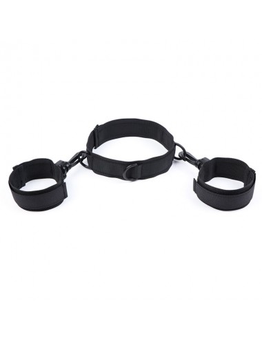 OHMAMA FETISH NYLON COLLAR WITH WRIST RESTRAINTS