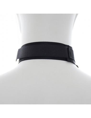 OHMAMA FETISH NYLON COLLAR WITH WRIST RESTRAINTS