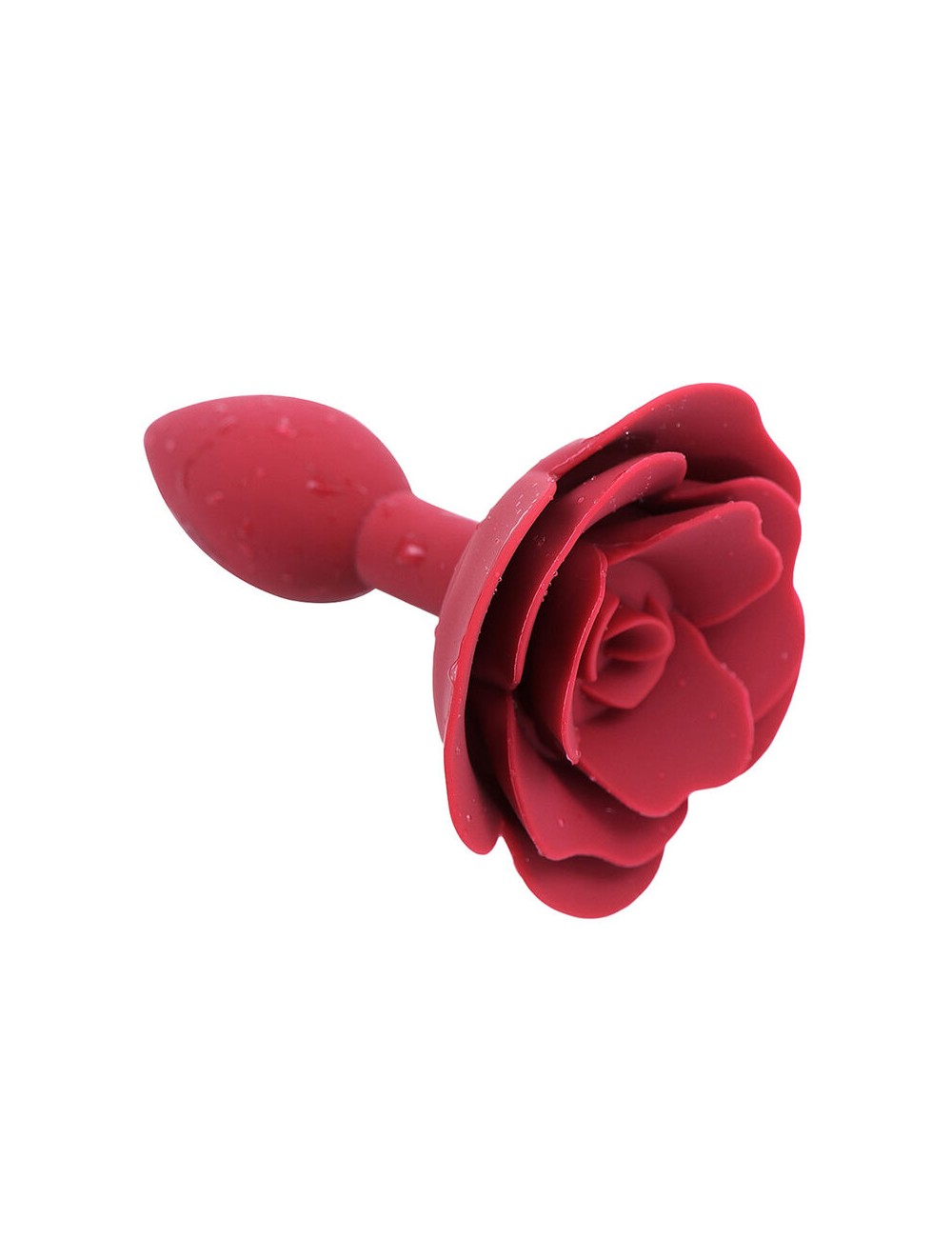 OHMAMA FETISH ROSE SILICONE ANAL PLUG - RED OHMAMA FETISH ROSE SILICONE ANAL PLUG - RED