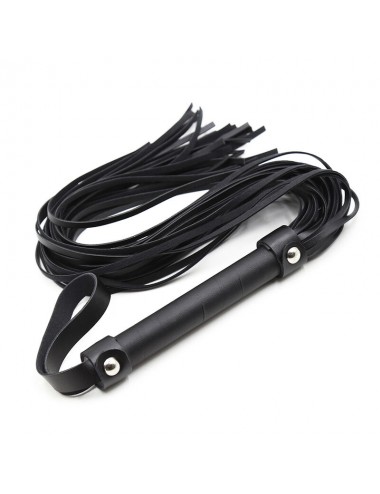 OHMAMA FETISH SILVER RIVET FLOGGER