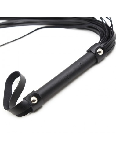 OHMAMA FETISH SILVER RIVET FLOGGER