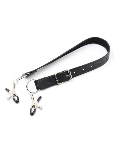 OHMAMA FETISH LEG BONDAGE STRAP CLIT CLAMPS