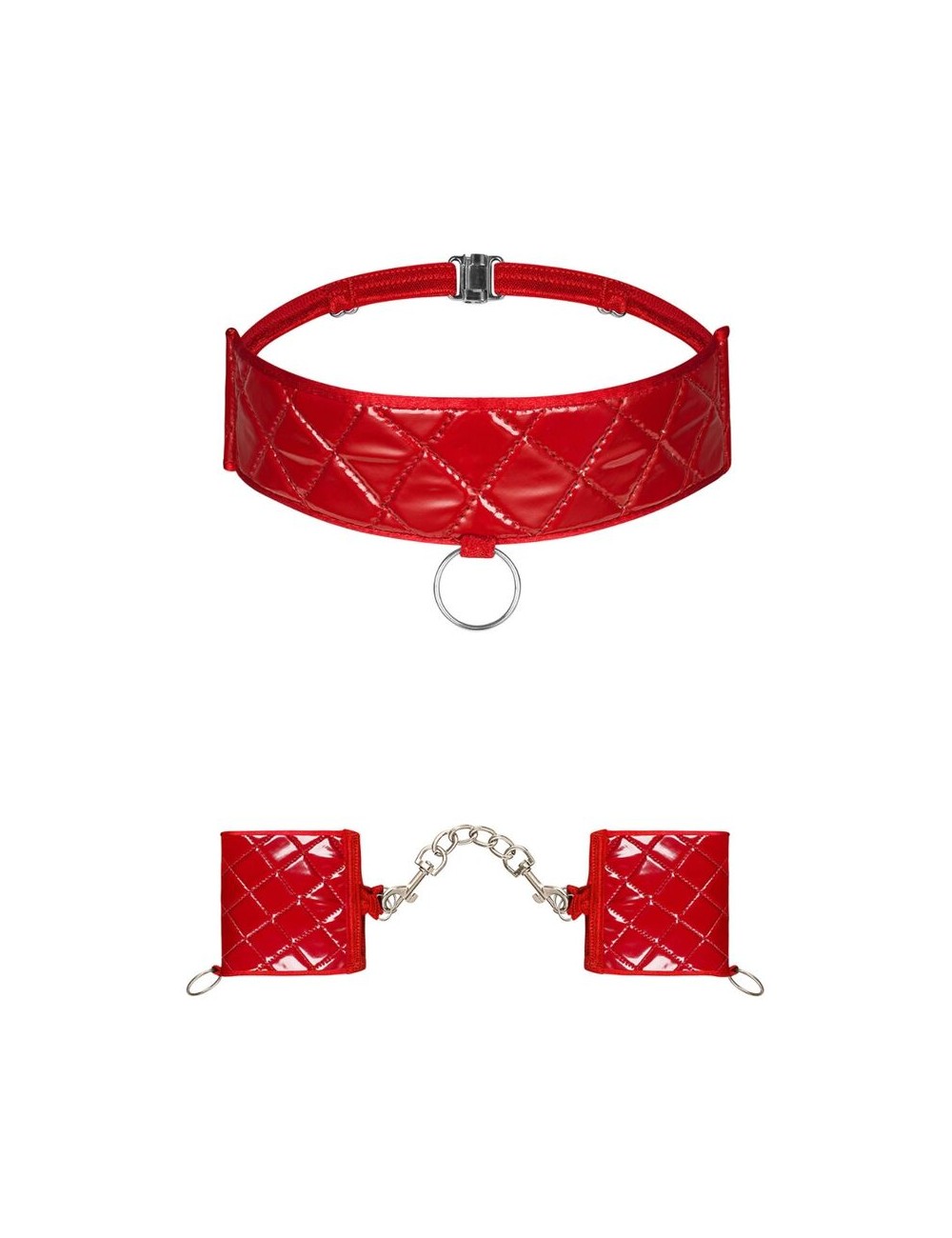 OBSESSIVE - HUNTERIA CUFFS AND CHOKER OBSESSIVE - HUNTERIA CUFFS AND CHOKER