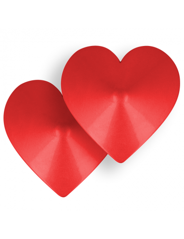 OHMAMA FETISH RED HEART NIPPLE COVERS