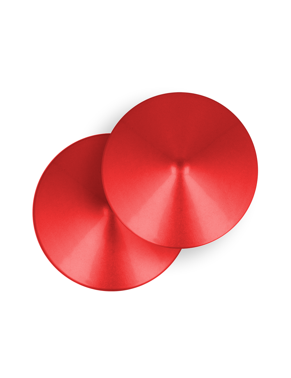 OHMAMA FETISH RED CIRCLE NIPPLE COVERS