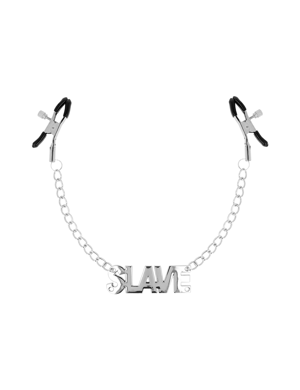 OHMAMA FETISH NIPPLE CLAMPS WITH CHAINS - SLAVE OHMAMA FETISH NIPPLE CLAMPS WITH CHAINS - SLAVE