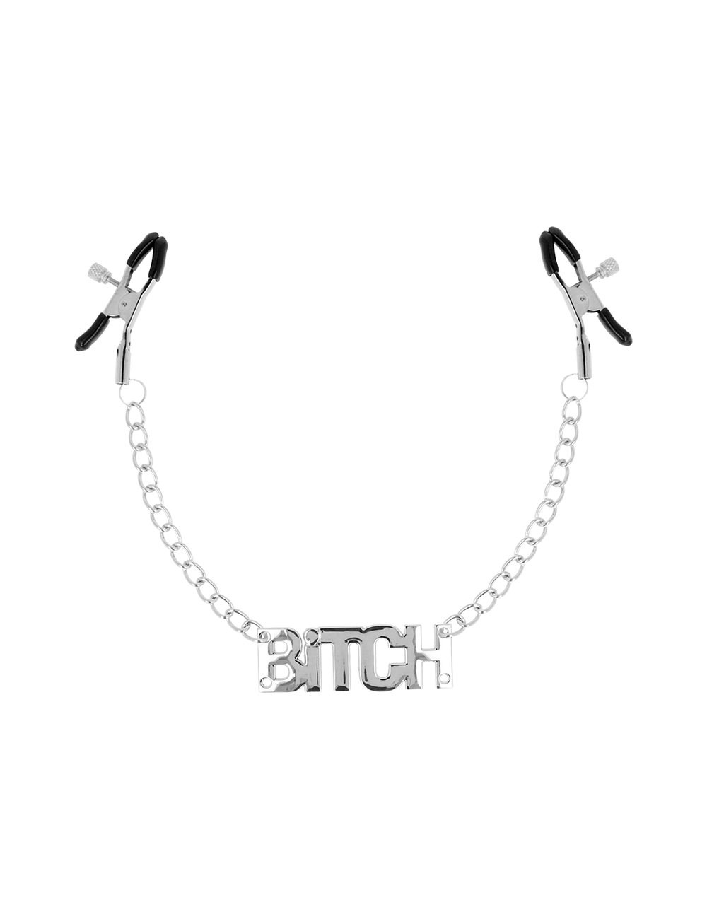 OHMAMA FETISH NIPPLE CLAMPS WITH CHAINS - BITCH OHMAMA FETISH NIPPLE CLAMPS WITH CHAINS - BITCH