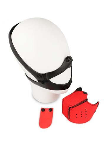 OHMAMA FETISH DOG MUZZLE - RED