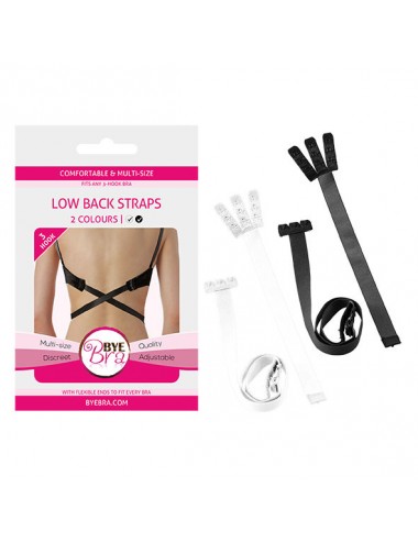 2 LOW BACK STRAPS 3 ROWS BLACK