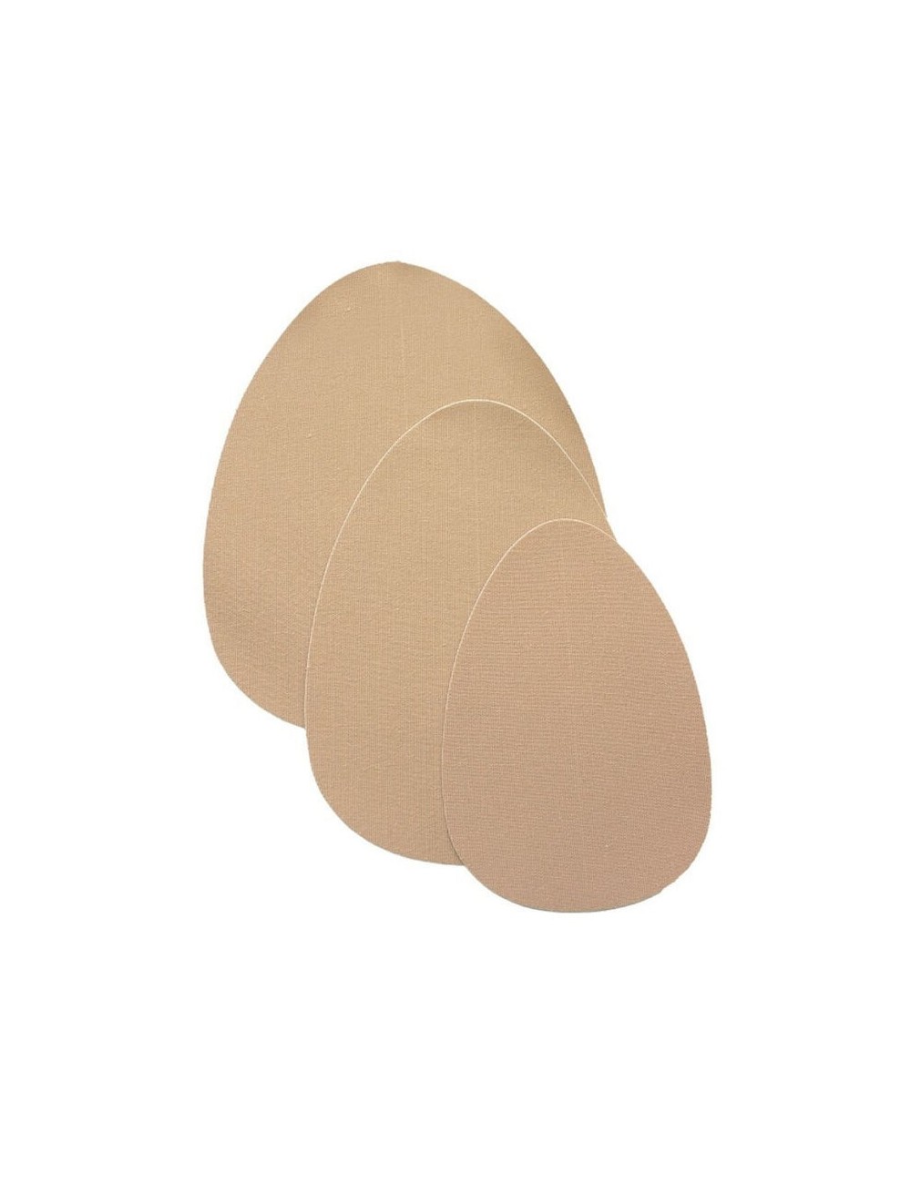 BYE BRA BREAST LIFT PADS + 3 PAIRS OF SATIN NIPPLE COVERS - BEIGE SIZE F-H