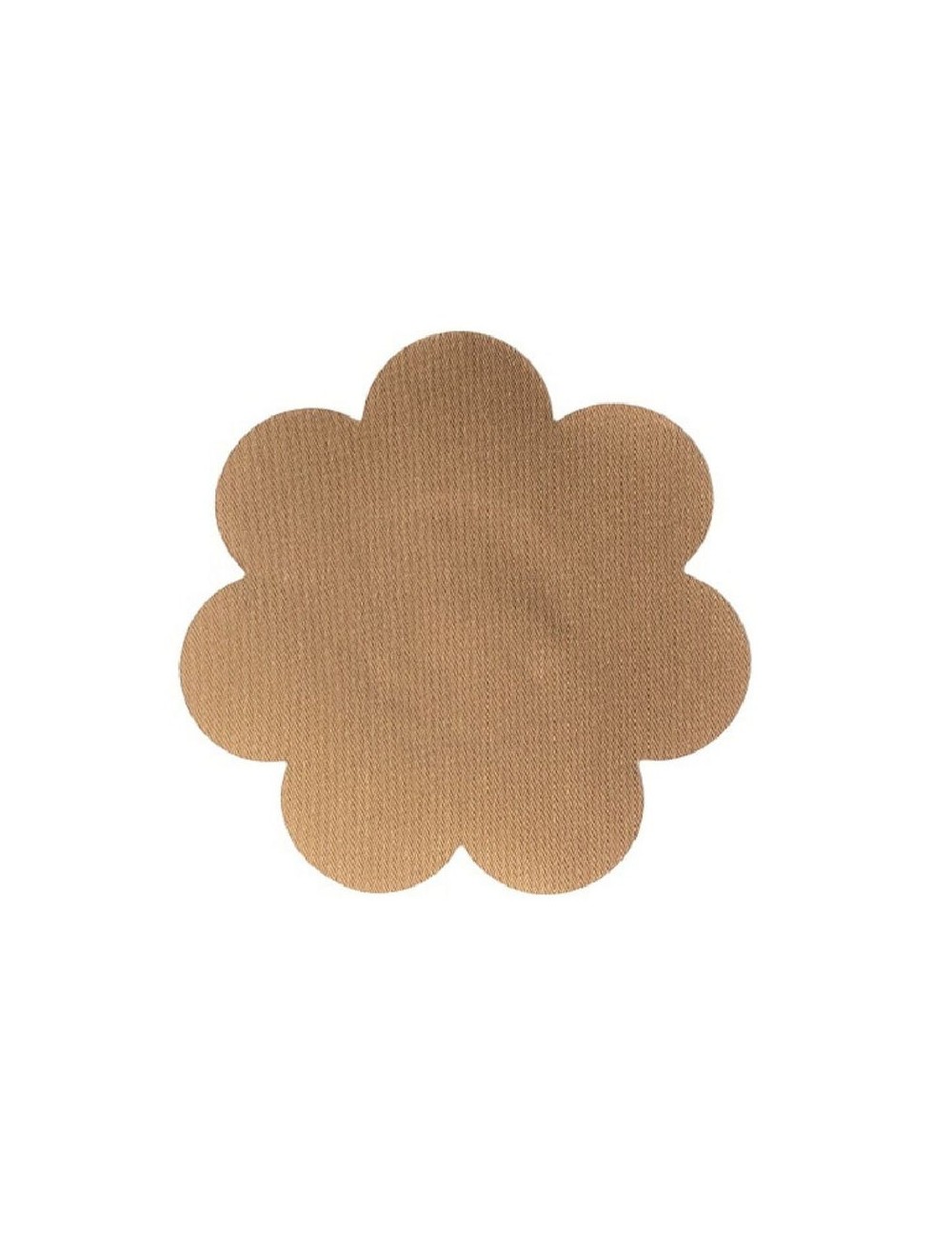 BYE BRA BREAST LIFT PADS + 3 PAIRS OF SATIN NIPPLE COVERS - BROWN SIZE D-F