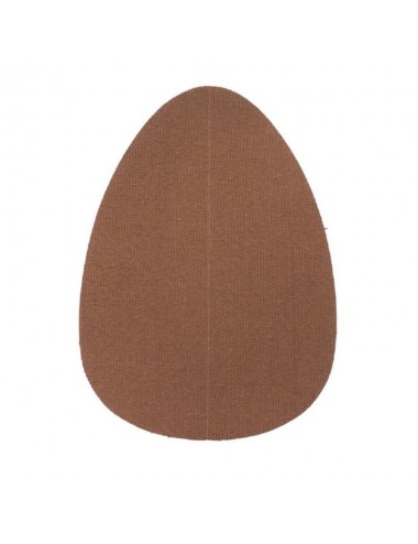 BYE BRA BREAST LIFT PADS + 3 PAIRS OF SATIN NIPPLE COVERS - DARK BROWN SIZE D-F