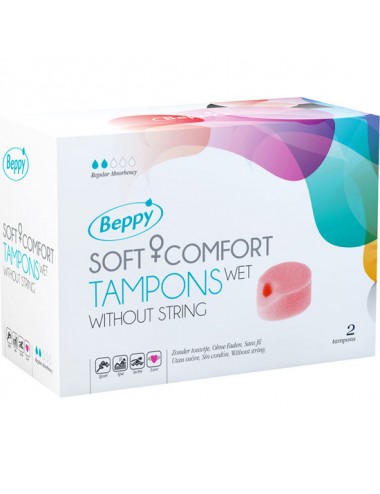 BEPPY SOFT COMFORT TAMPONS WET 2UNITS