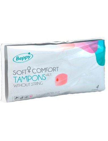 BEPPY SOFT COMFORT TAMPONS WET 4 UNITS