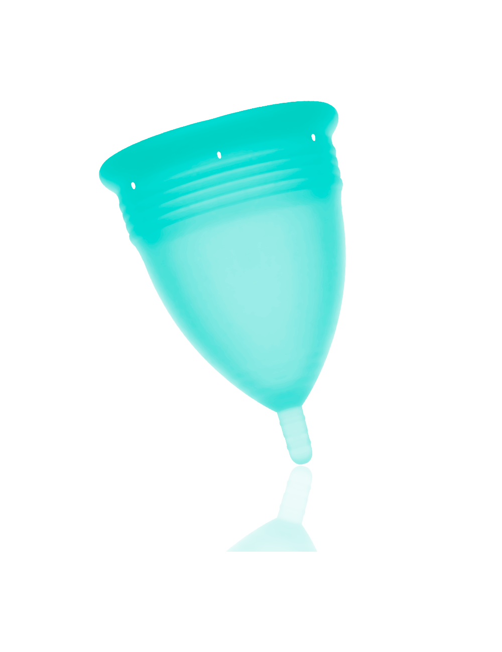 STERCUP MENSTRUAL CUP SIZE L AQUAMARINE COLOR FDA SILICONE