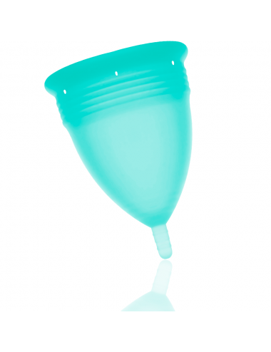 STERCUP MENSTRUAL CUP SIZE S AQUAMARINA COLOR FDA SILICONE