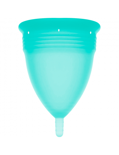 STERCUP MENSTRUAL CUP SIZE S AQUAMARINA COLOR FDA SILICONE