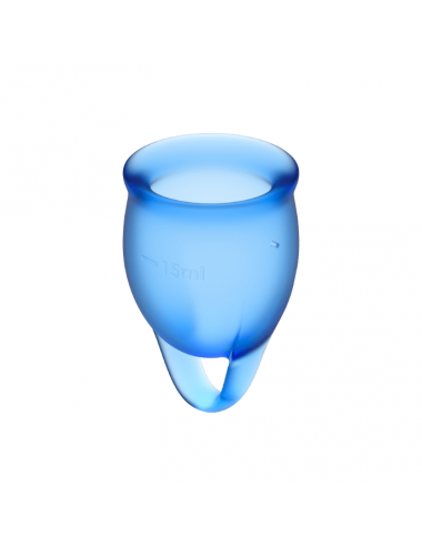 SATISFYER FEEL CONFIDENT MENSTRUAL CUP DARK BLUE  15+20ML