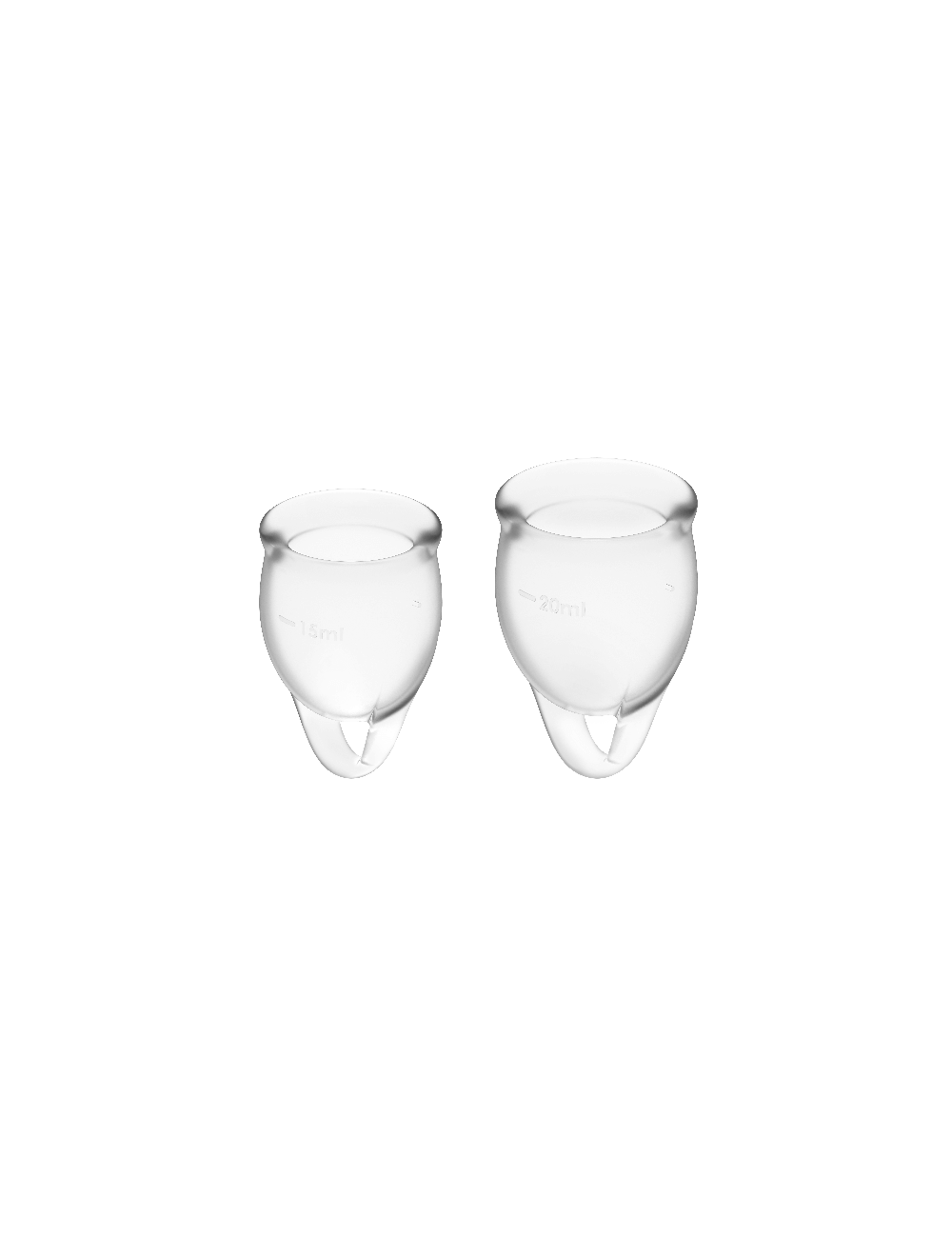 SATISFYER FEEL CONFIDENT MENSTRUAL CUP CLEAR  15+20ML