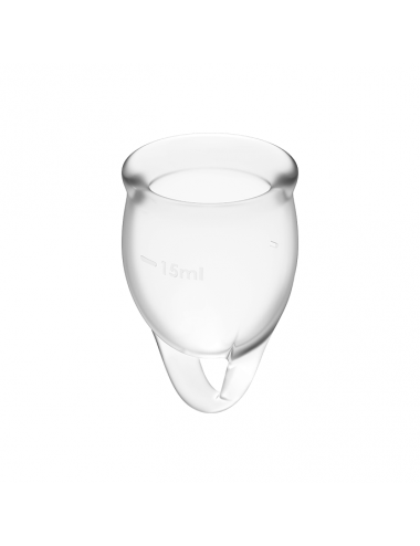 SATISFYER FEEL CONFIDENT MENSTRUAL CUP CLEAR  15+20ML