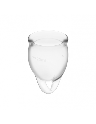 SATISFYER FEEL CONFIDENT MENSTRUAL CUP CLEAR  15+20ML
