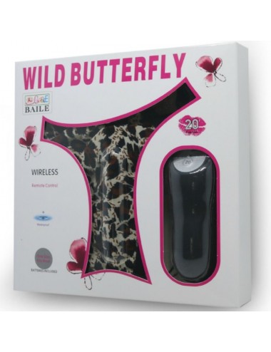 WILD BUTTERFLY VIBRATING THONG WITH REMOTE CONTROL 20 MODES