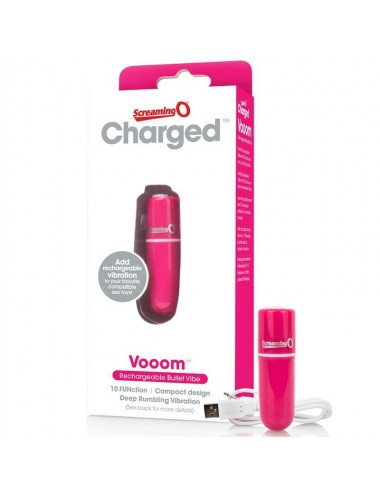 SCREAMING O RECHARGEABLE VIBRATING BULLET VOOOM PINK