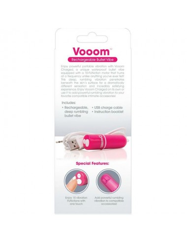 SCREAMING O RECHARGEABLE VIBRATING BULLET VOOOM PINK