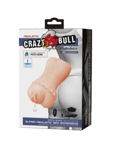 CRAZY BULL - MASTURBADOR WATER SKIN VAGINA WITH VIBRATING BULLETS