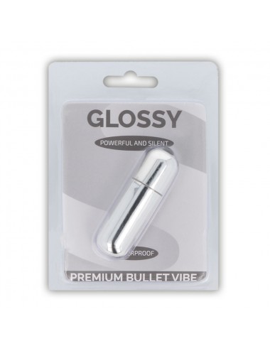 GLOSSY PREMIUM BULLET VIBE SILVER 10V