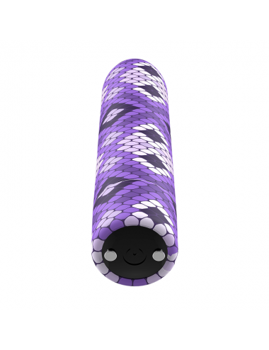 CUSTOM BULLETS RECHARGEABLE SNAKE PURPLE MAGNETIC BULLET 10 INTENSITIES