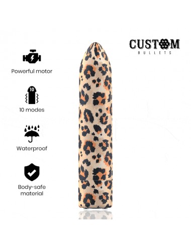 CUSTOM BULLETS LEOPARD MAGNETIC BULLET 10 INTENSITIES