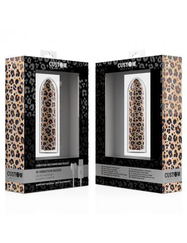 CUSTOM BULLETS LEOPARD MAGNETIC BULLET 10 INTENSITIES