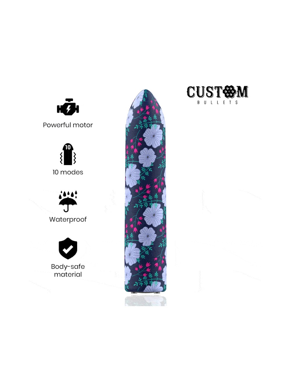 CUSTOM BULLETS SPRING MAGNETIC BULLET 10 INTENSITIES CUSTOM BULLETS SPRING MAGNETIC BULLET 10 INTENSITIES
