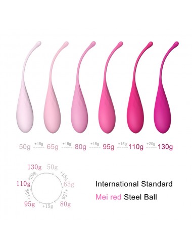 LESLIE KEGEL FIT PELVIC MUSCLE TRAINING SET 6 WEIGHTS
