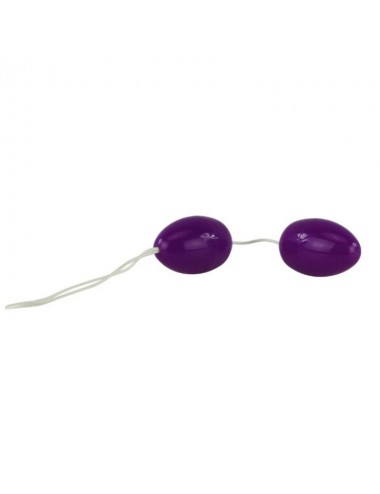 TWINS BALLS ANAL BEADS PURPLE