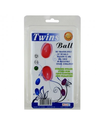 TWINS BALLS ANAL BEADS PURPLE
