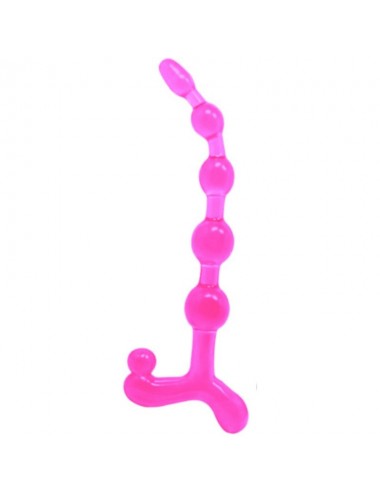 BENDY TWIST ANAL BEADS PINK