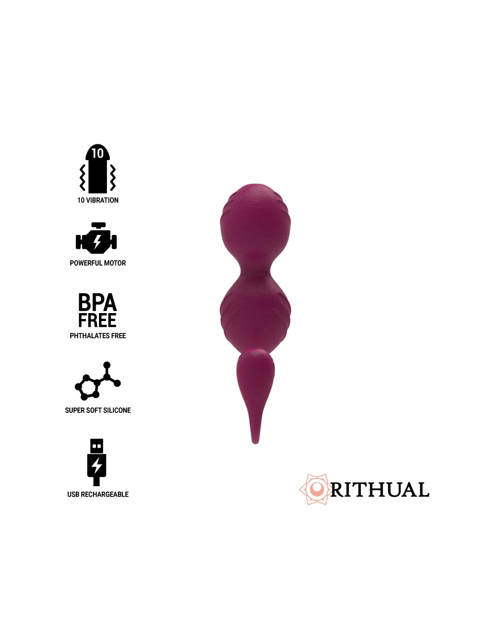 RITHUAL NISHA RECHARGEABLE KEGEL BALLS ORQUIDEA