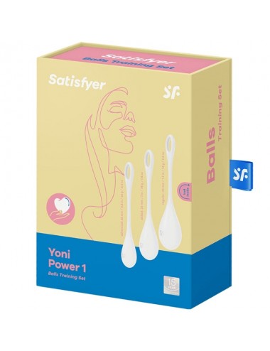 SATISFYER YONI POWER 1 TRAINING SET - WHITE