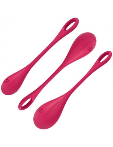 SATISFYER YONI POWER 1 TRAINING SET - RED