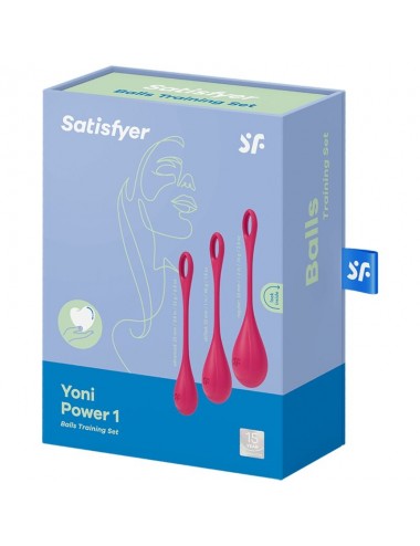 SATISFYER YONI POWER 1 TRAINING SET - RED