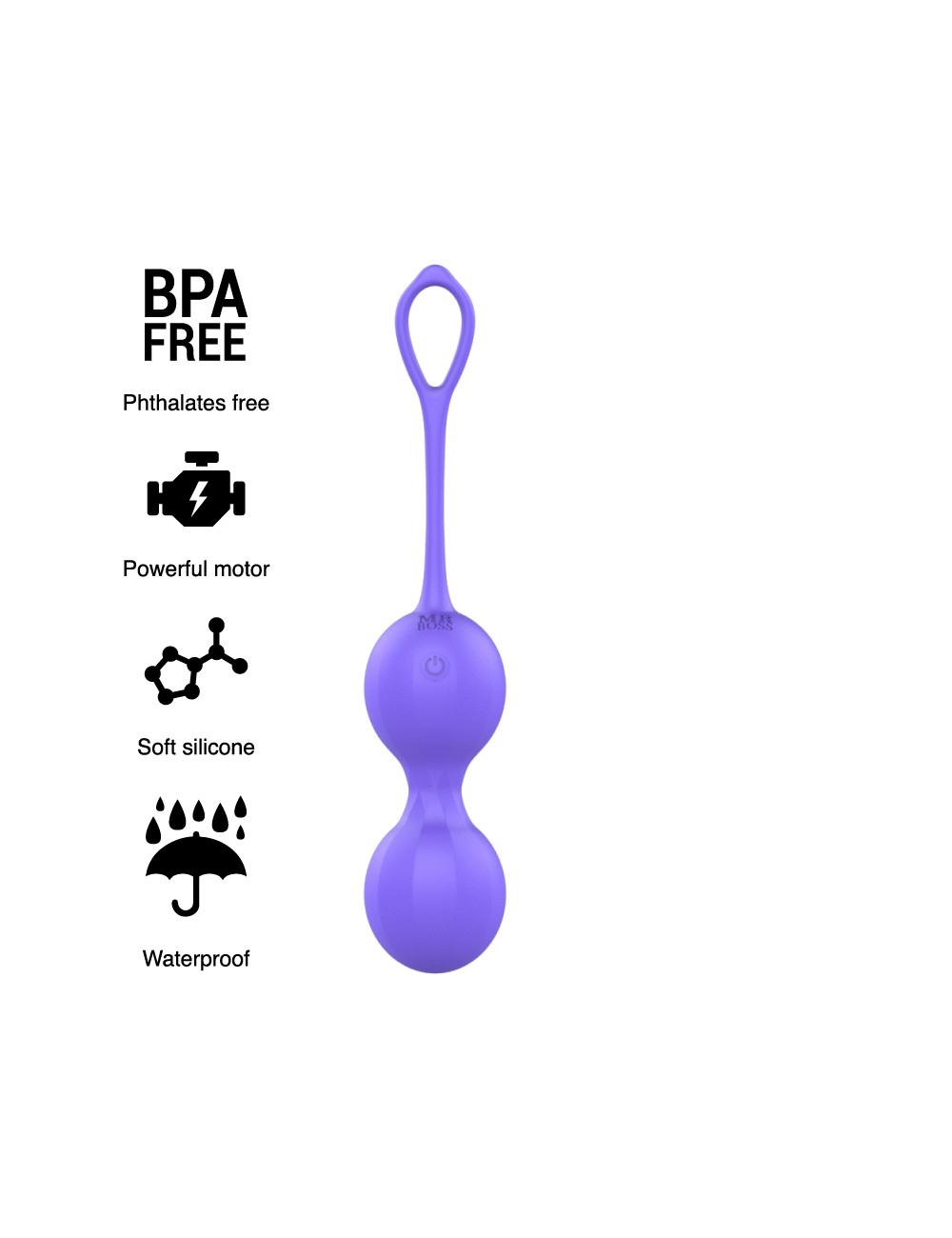 MR BOSS DUMAS VIBRATING KEGEL BEADS REMOTE CONTROL MR BOSS DUMAS VIBRATING KEGEL BEADS REMOTE CONTROL
