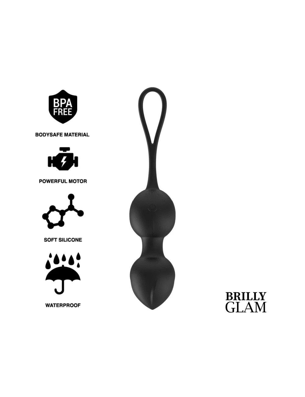BRILLY GLAM VIBRATING KEGEL BEADS REMOTE CONTROL BRILLY GLAM VIBRATING KEGEL BEADS REMOTE CONTROL