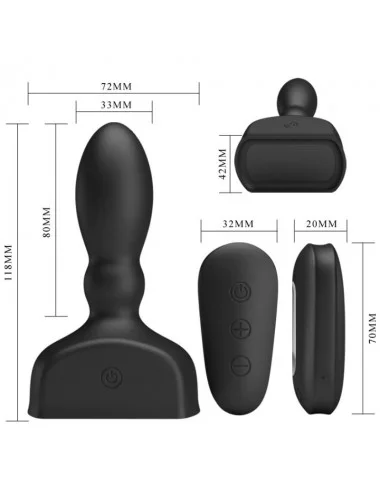 PRETTY LOVE BOTTOM MARRIEL VIBRATING AND INFLATABLE PROSTATE ESTIMULATOR
