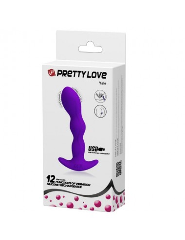 PRETTY LOVE ANAL MASSAGER 12 FUNCTIONS VIBRATION PURPLE