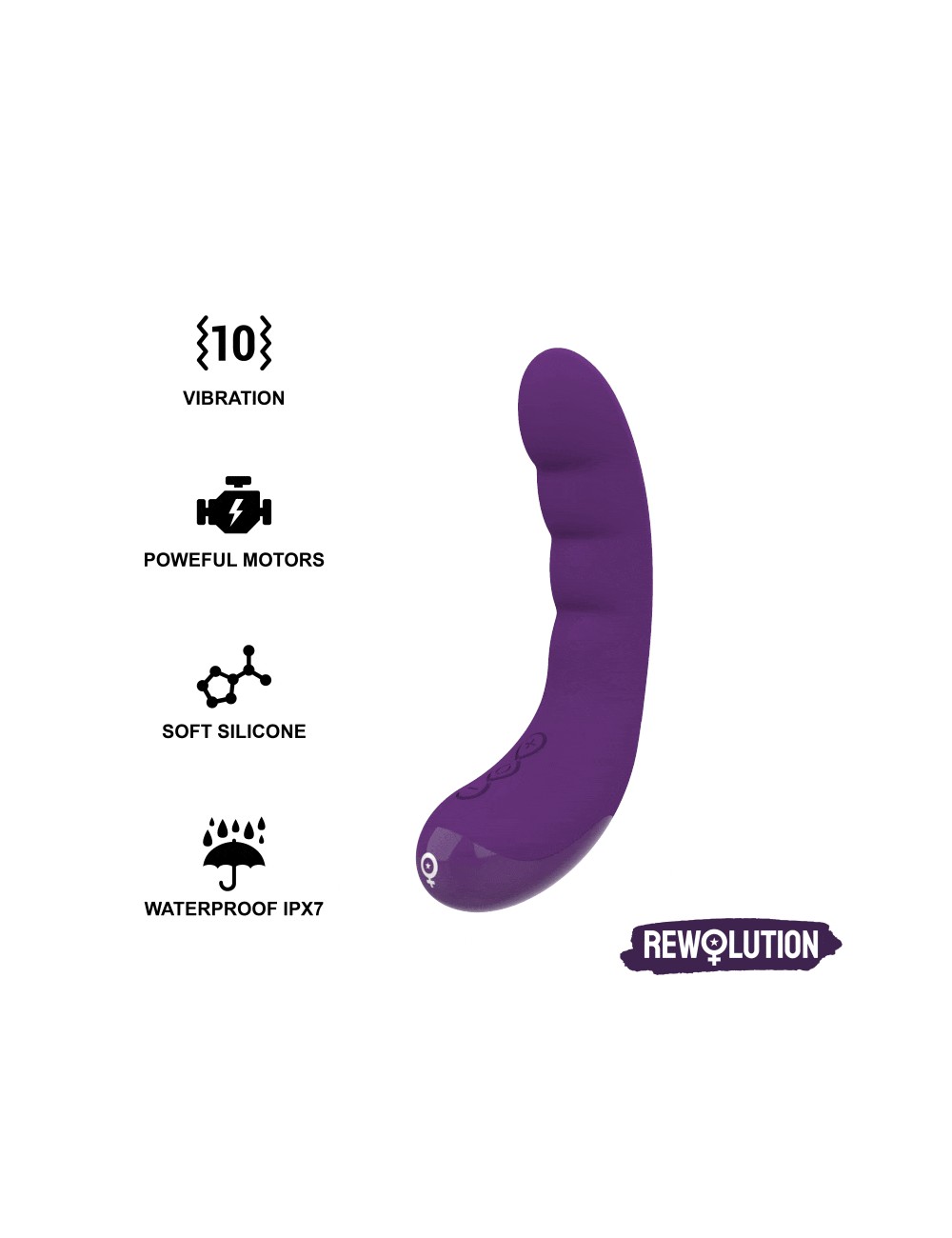 REWOLUTION REWOCURVY RECHARGEABLE FLEXIBLE VIBRATOR REWOLUTION REWOCURVY RECHARGEABLE FLEXIBLE VIBRATOR