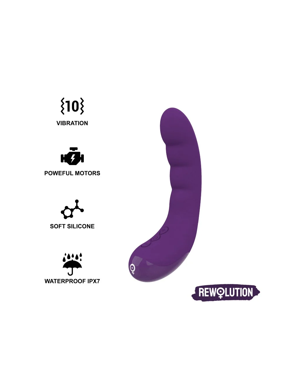 REWOLUTION REWOCURVY RECHARGEABLE FLEXIBLE VIBRATOR REWOLUTION REWOCURVY RECHARGEABLE FLEXIBLE VIBRATOR